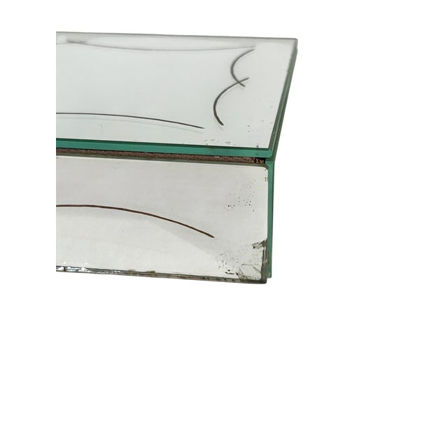 Antique French Art Deco Mirrored Box For Sale - Image 9 of 16