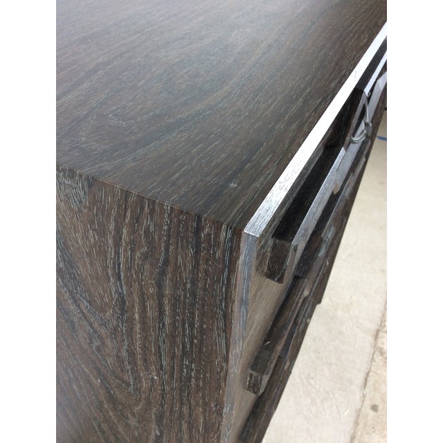 Mid Century Modern Four Drawer Highboy Dresser With Black Stained Finish For Sale - Image 13 of 17