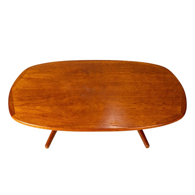 Brown Vintage Solid Teak Danish Modern Coffee Table Nordic Furniture of Ontario MCM For Sale - Image 8 of 14