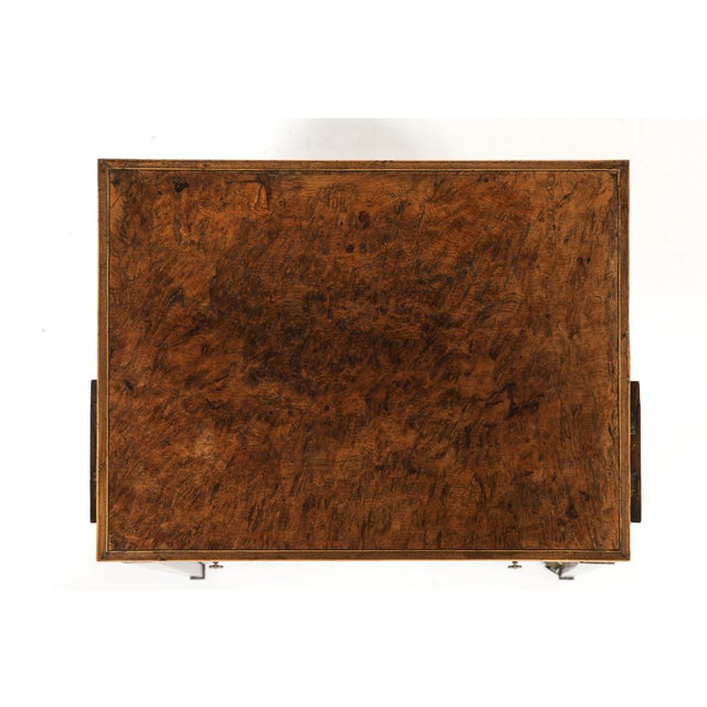 Small Burr Yew Wood Writing Table, 1800s For Sale - Image 6 of 7