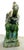1970's Hollywood Regency Large Green Glaze Ceramic Elephant Symbolizing Good Fortune and Positive Energy For Sale In West Palm - Image 6 of 14