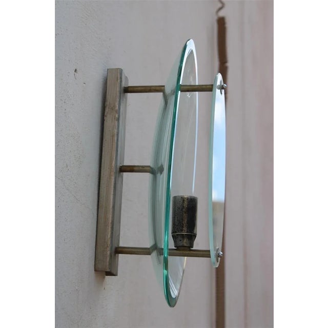 Glass Wall Light from Fontana Arte, 1950s For Sale - Image 6 of 8