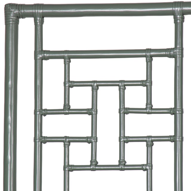 David Francis Ohana Platform Bed Twin, Evergreen For Sale - Image 4 of 6