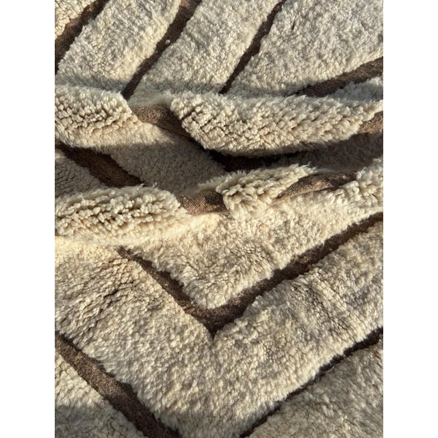 2020s Moroccan Blanc Mrirt Rug For Sale - Image 5 of 15