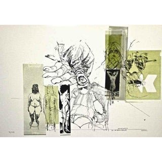 Sergio Barletta, Eliogabalo Distrutto dai Vizi, Lithograph, 1970s For Sale