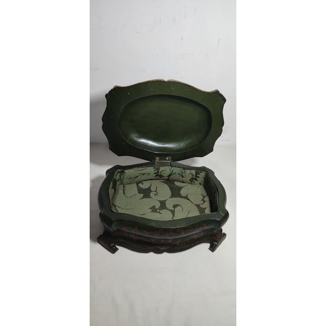 Spanish Polychrome Wooden Box, 1940s For Sale - Image 10 of 11