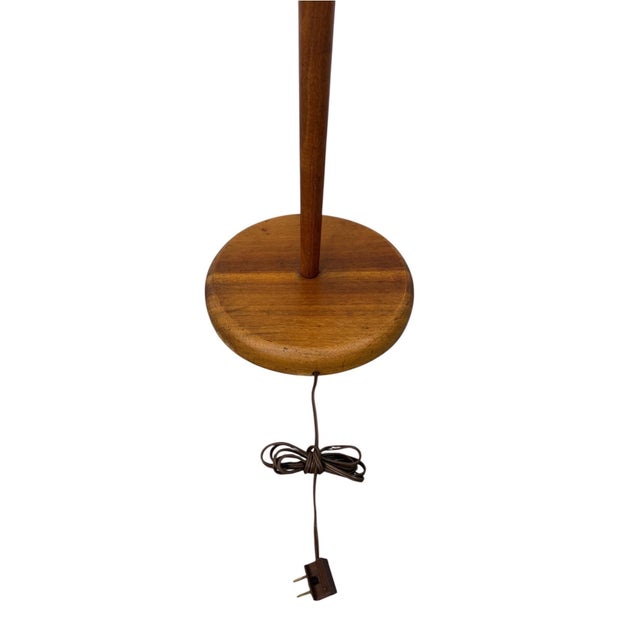 Mid 20th Century Danish Modern Teak Floor Lamp For Sale In Philadelphia - Image 6 of 7