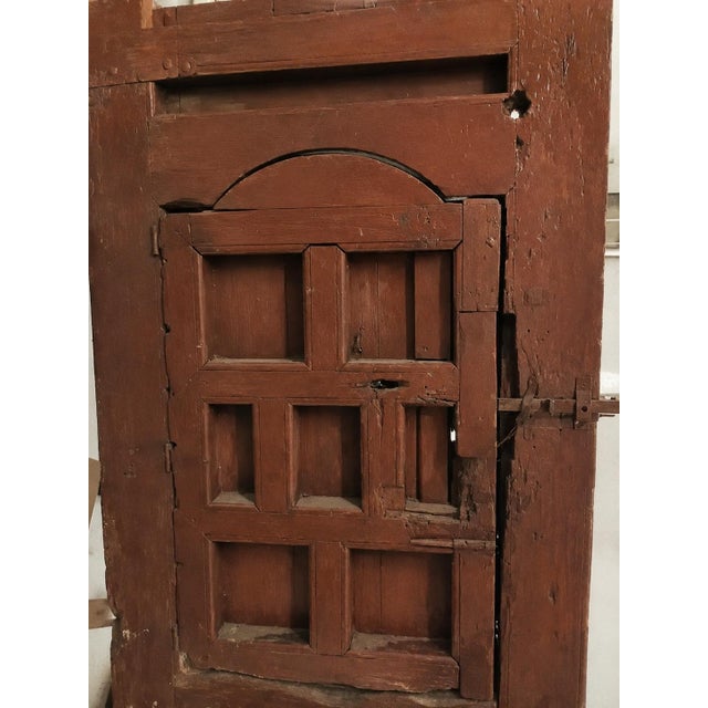 Late 19th Century Monumental 19th-Century Moroccan Moorish Studded Wood Riad Door For Sale - Image 5 of 15