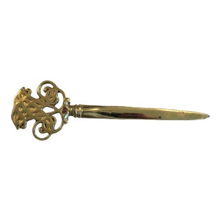 Thomas Jefferson Cypher Letter Opener by Virginia Metalcrafters For Sale