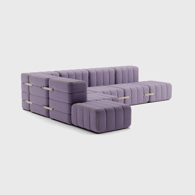 Modular Corner Sofa in Dama Fabric by Ambivalenz, Set of 12 For Sale - Image 11 of 18