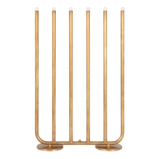 Large December Raw Brass Table Lamp by Sabina Grubbeson for Konsthantverk For Sale