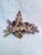 Mid-Century Modern 1960s Verified Juliana D&E Amethyst Ab Rhinestone Floral Spray Brooch Book Piece For Sale - Image 3 of 8