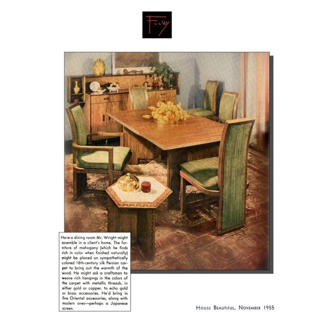 1950s Frank Lloyd Wright for Henredon Set of Twelve Taliesin Dining Chairs For Sale - Image 17 of 18