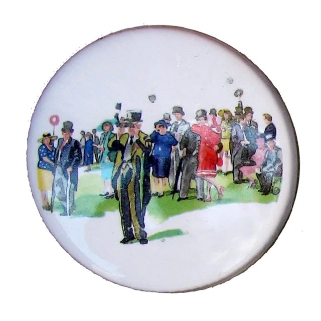 Victorian Vintage English Porcelain Boxes Set of 6 For Sale - Image 3 of 6