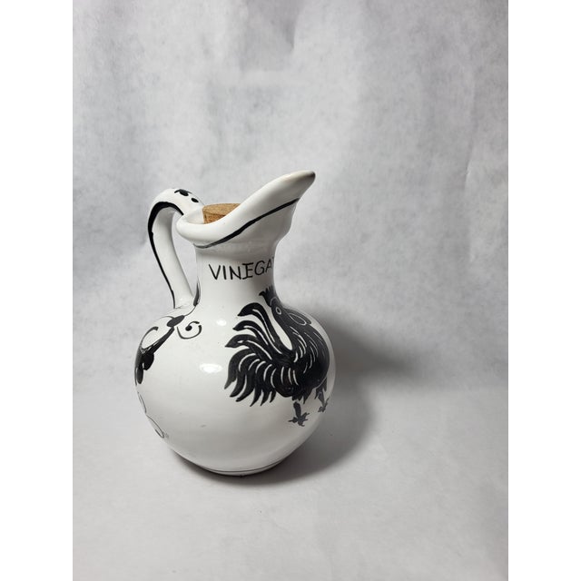 Traditional 1970s Deruta Italy Pottery Signed Vinegar Jar For Sale - Image 3 of 10