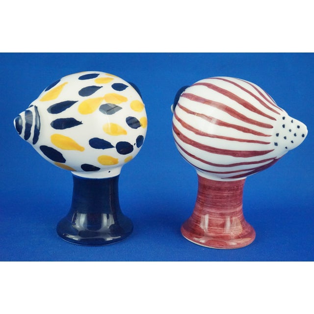 Art Deco Ceramic Pelicans or Toucans, 20th Century, Set of 2 For Sale - Image 8 of 18