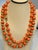 Red Signed Tiffany & Co. Vintage Natural Coral & Yellow Gold Bead Necklace, 38" Long For Sale - Image 8 of 18