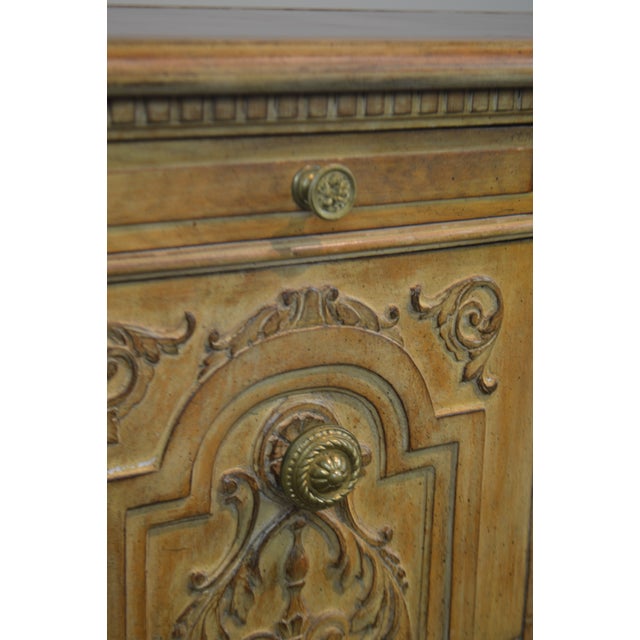 French Rococo Style Carved Executive Desk | Chairish
