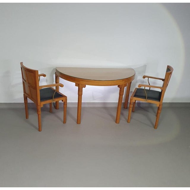 Console Table and Chairs by Charles Vandenhove, Set of 3 For Sale - Image 10 of 10
