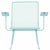 1950s Pair of Teal Outdoor Patio Lounge Chairs by Karl Lightfoot Studio, Atrributed, 2 Pieces For Sale - Image 4 of 6