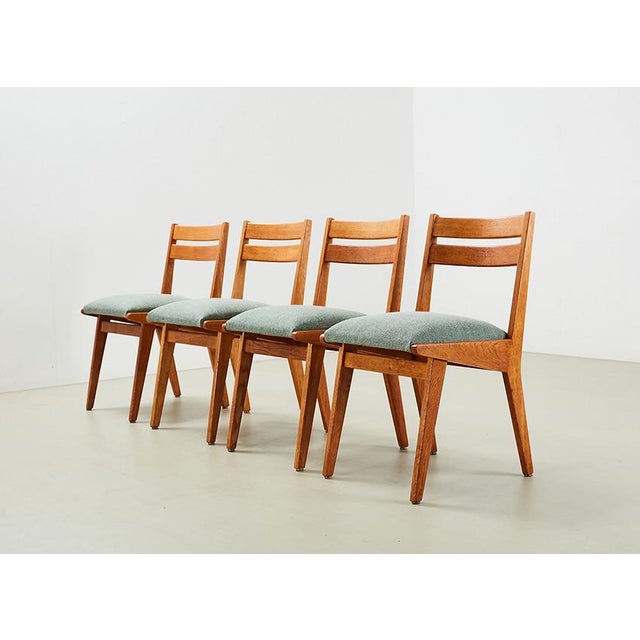 Mid-Century Modern Model 666 Dining Chairs by Jens Risom for Knoll, U.S.A. 1940s, Set of 4 For Sale - Image 3 of 11