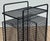 Vintage MCM Perforated Mesh Metal Atomic Magazine Holder Side Table Telephone Stand For Sale - Image 9 of 10