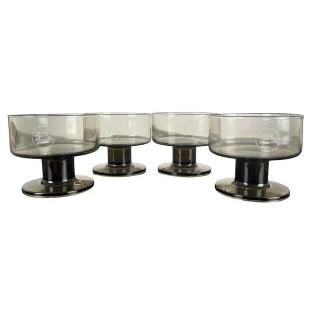 French Dessert Glass, 1970, Set of 4 For Sale - Image 6 of 6