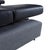 Black Sunrise Fabric Leather Corner Sofa with Manual Function from Brühl For Sale - Image 8 of 16