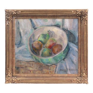 'Still Life of Pears' by Eleida Bosler Ashcraft, 1932; Post-Impressionist Woman Artist For Sale
