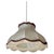 Vintage Fabric with Red Threads Cocoon Pendant Lamp, 1970s For Sale - Image 14 of 14