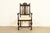 Berkey & Gay Antique English Jacobean Carved Walnut Armchair, Circa 1920s For Sale - Image 11 of 11