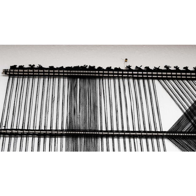 Modern Peter Collingwood M. 164 No. 1 Linen Macro-Gauze Modernist Fiber Art Wall Hang For Sale - Image 3 of 8