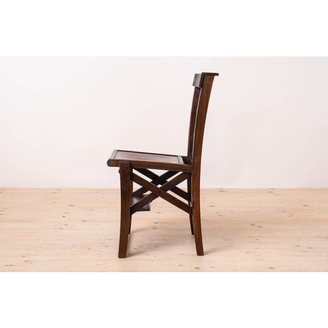 Brown Italian Church Chairs by Caloi, Conegliano Veneto, 1950s, Set of 4 For Sale - Image 8 of 13