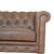 Two-Seater Leather Sofa With Tufted Detailing For Sale In Philadelphia - Image 6 of 6