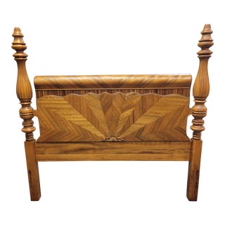1930s Art Deco 4-Post Waterfall Bedframe For Sale