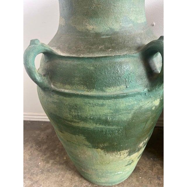 Distressed Italian Ceramic Urns, Glazed Finish, 1930s Roman Style For Sale In Los Angeles - Image 6 of 17