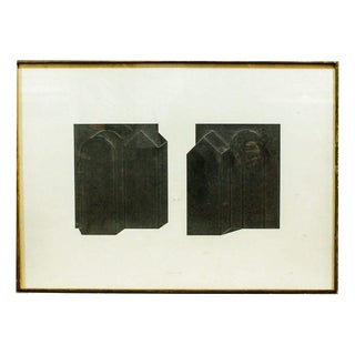 Giuseppe Uncini, Dwellings, 1978, Collage on Paper For Sale