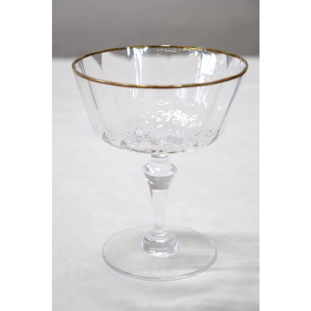 Murano Blown Glass Champagne Glasses by Nason & Moretti, Set of 12 For Sale - Image 10 of 11