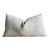 Belgian Otis Linen Lumbar Pillow in Snow 12 X 20 Inch With Insert For Sale
