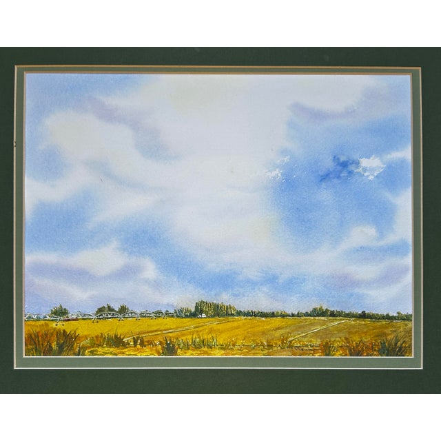 Watercolor painting Giclee Print of “Idaho Farm Sky”. The sky in Idaho is magnificent. It is unobstructed by mountains and...