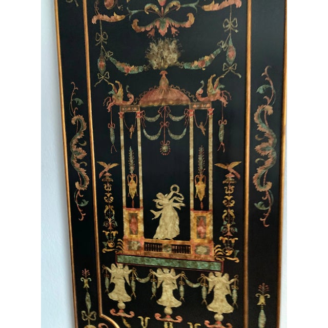 Florentine-Style Neoclassical Decorative Panels — Pair For Sale - Image 9 of 13