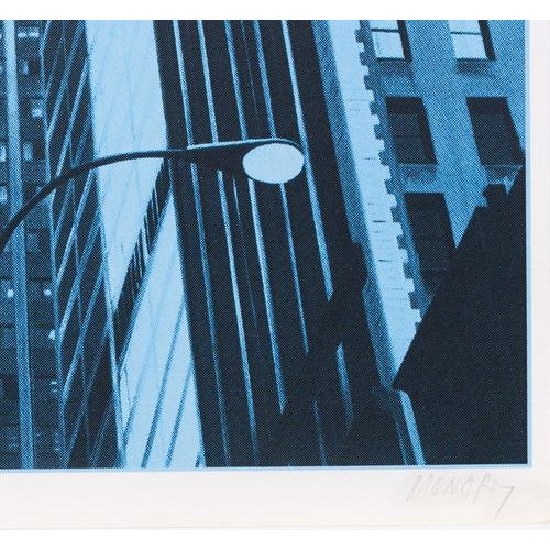 Jacques Monory, Skyscrapers, Original Signed Silkscreen Print For Sale - Image 4 of 6