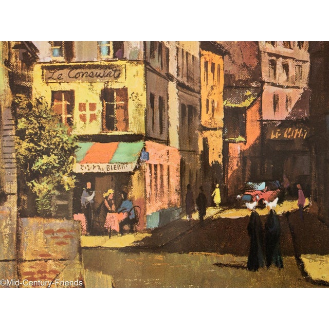 Paper A Street in Montmartre Travel Poster For Sale - Image 7 of 14