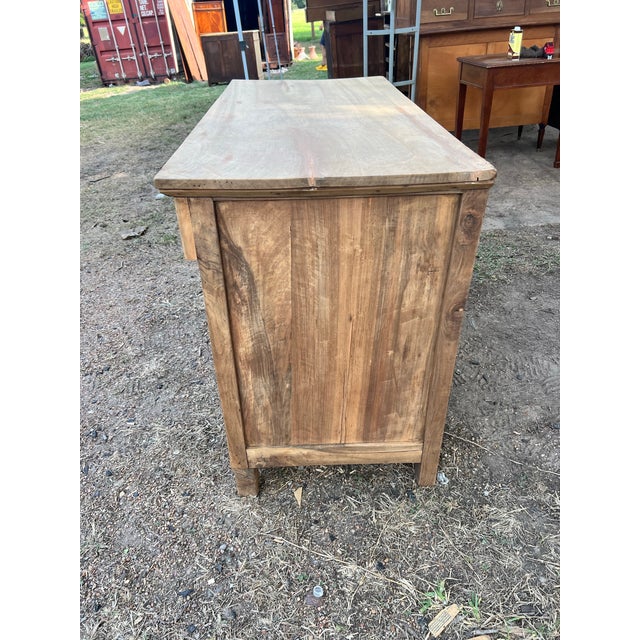 Brass French 19th Century Louis Philippe Bleached Walnut Chest of Drawers For Sale - Image 8 of 12