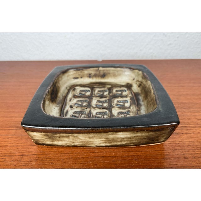 Mid-Century Modern Danish Brutalist Ceramic Bowl by Jorgen Mogensen for Royal Copenhagen, 1960s For Sale - Image 10 of 14