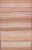 Measures: 2'9 x 6'0 Vintage Turkish Kilim with Soft Brown, Rose, and Aqua Stripes 2'9 x 6'0. Keivan Woven Arts /...