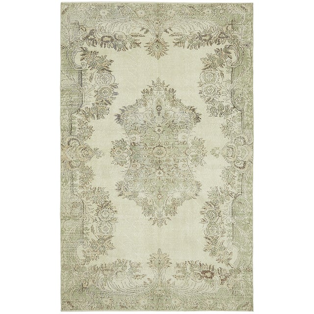 Vintage Turkish Hand-Knotted Rug For Sale