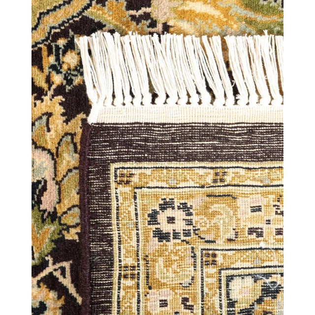 2000 - 2009 Mogul, One-of-a-Kind Hand-Knotted Area Rug in Brown, 6' 1" x 9' 0" For Sale - Image 5 of 8