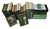 Curated collection of 22 antique and vintage hardcover books, featuring a predominantly green and gold color scheme for...