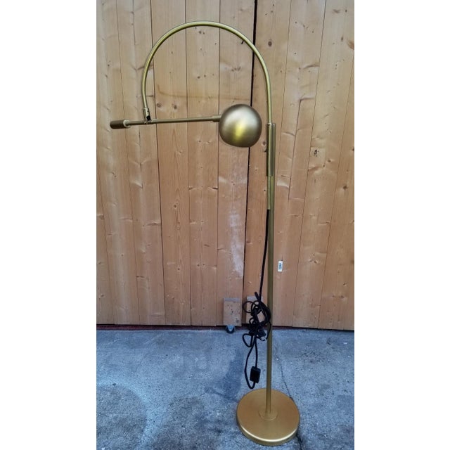 Restoration Hardware Lacquered Burnished Brass Orbiter II Task Floor